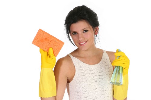 Local Greenford carpet cleaning service treating a stained area with care